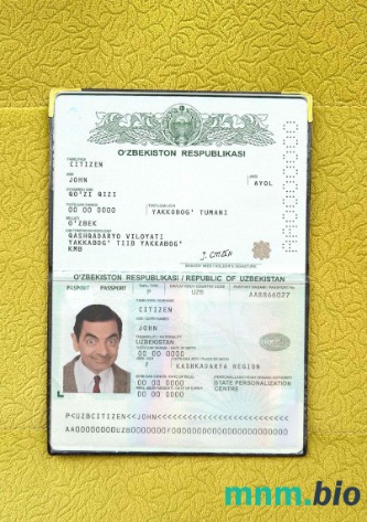 Uzbekistan zdjęcie do paszportu pliki PSD, skan i fotografowany obraz